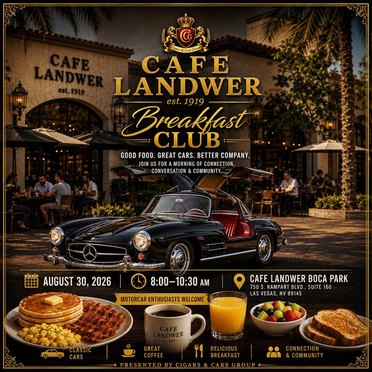 Cafe Landwer Breakfast Club August 30 2026